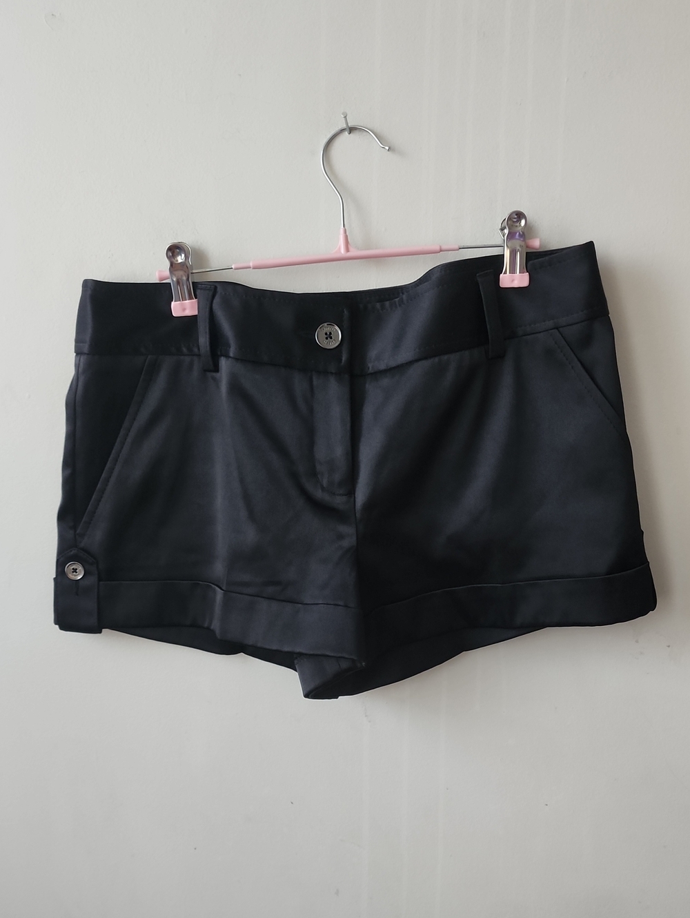 Express Black High-Waist Tailored Shorts. New Without Tag